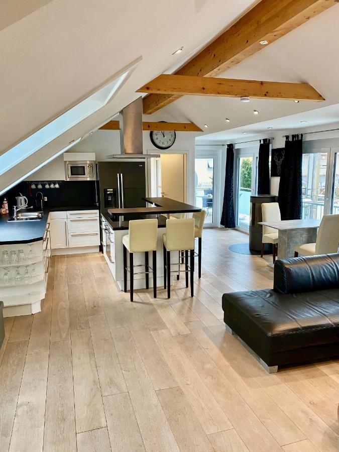 Apartmán Luxurioeses Studio Im Zentrum, Balkon, Kamin, Klima Ravensburg Exteriér fotografie